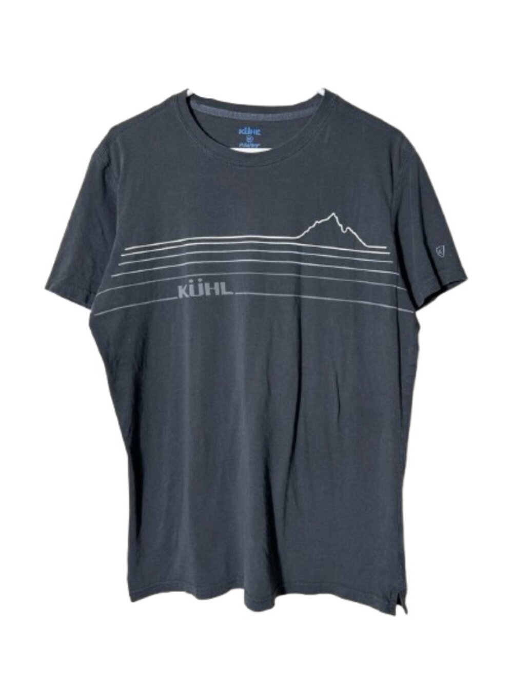 Kuhl gray short sleeve graphic tee t-shirt men's M wildfibre cotton